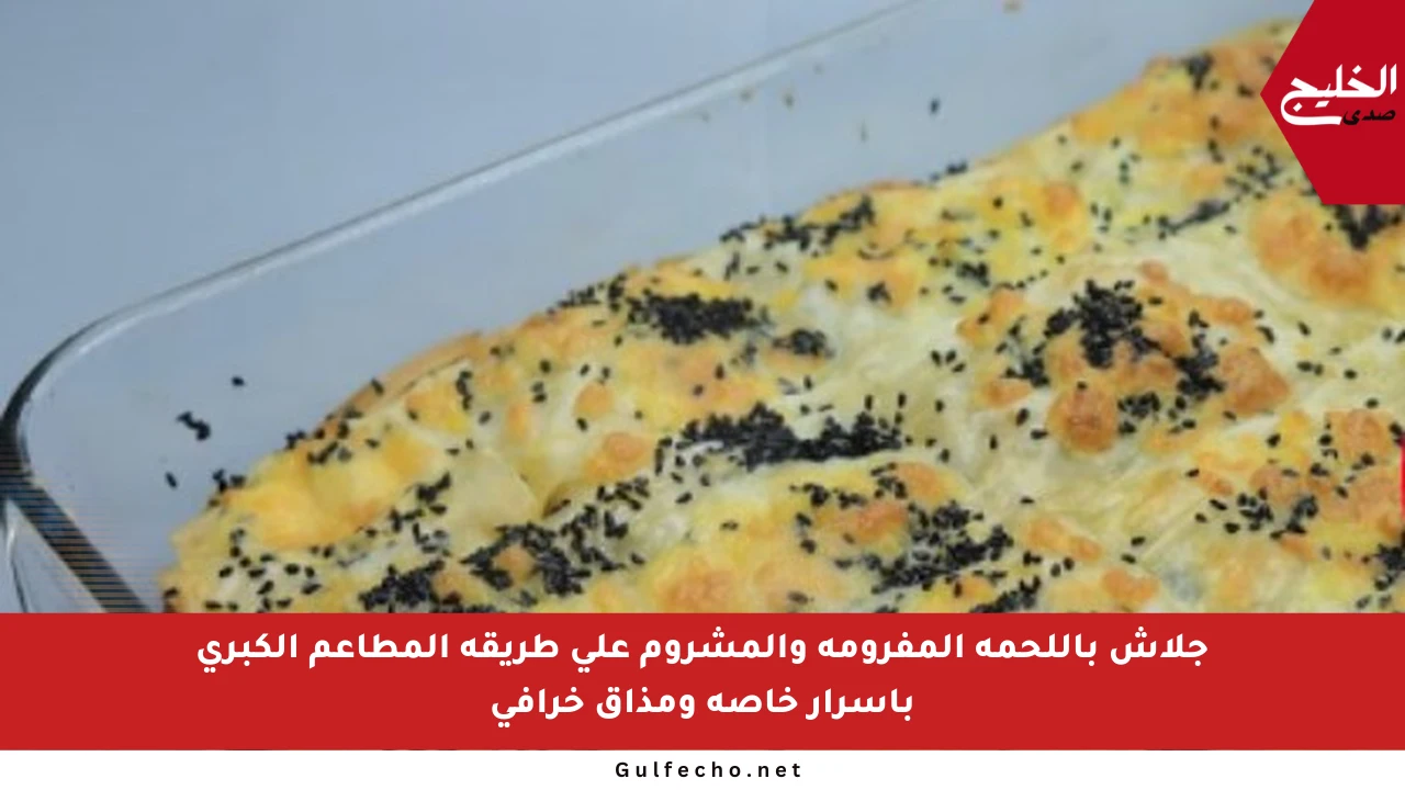 جلاش باللحمة المفرومة والمشروم على طريقة المطاعم الكبرى بأسرار خاصة ومذاق خرافي